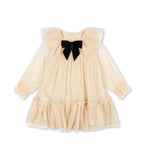 BOW DRESS - PARCHMENT