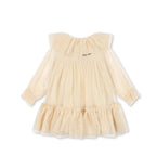 BOW DRESS - PARCHMENT