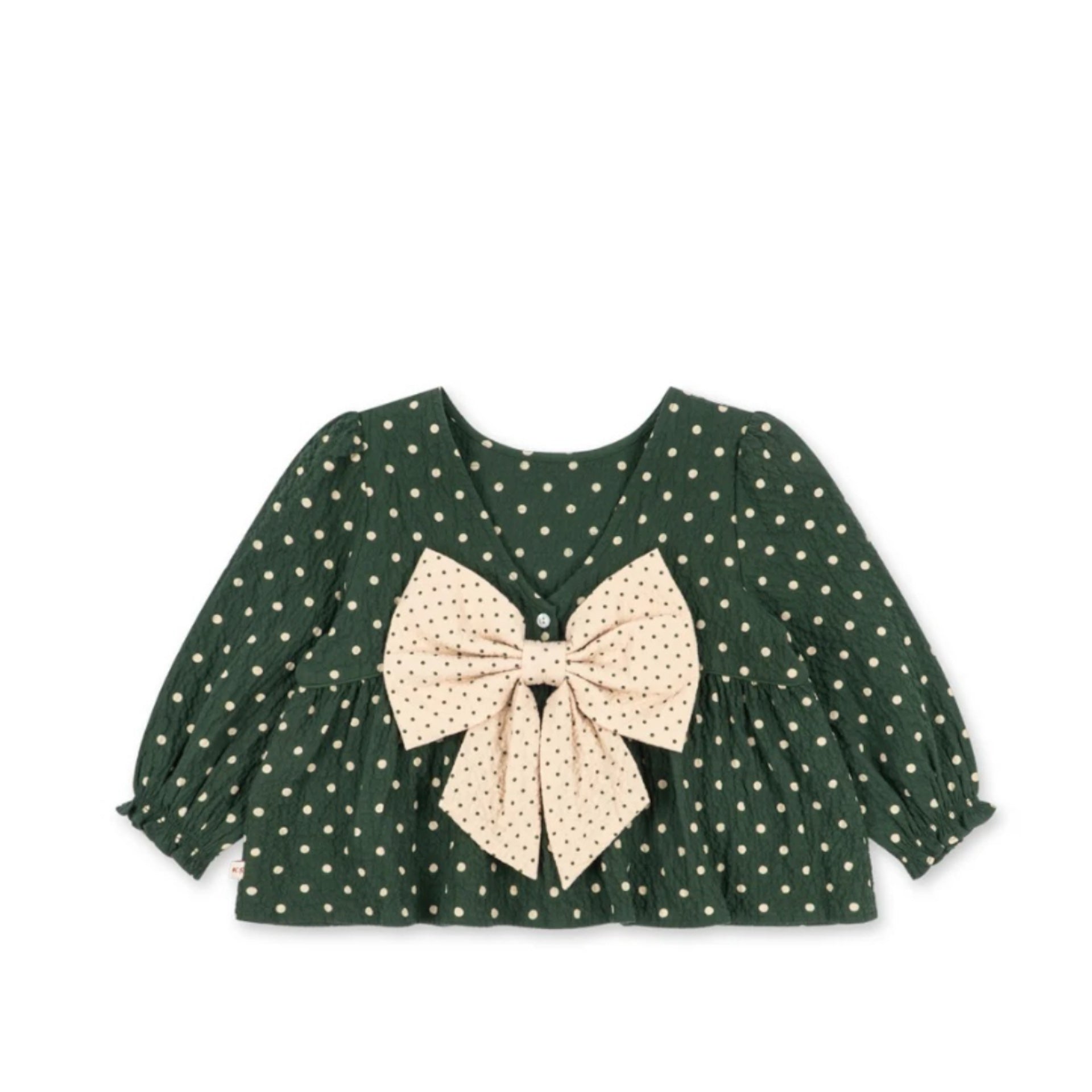 ELIN BOW BLOUSE - DOT MARSEILLE