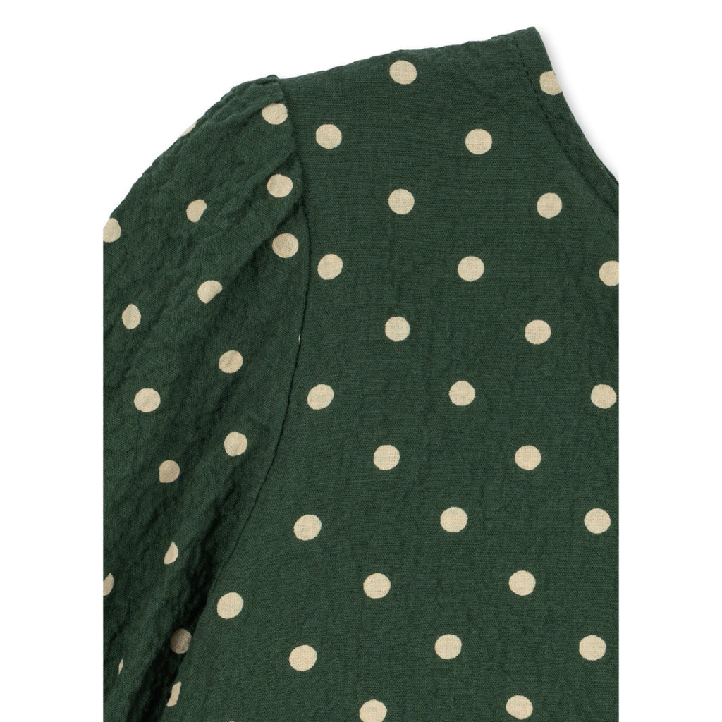ELIN LONG SLEEVE BOW DRESS - DOT MARSEILLE