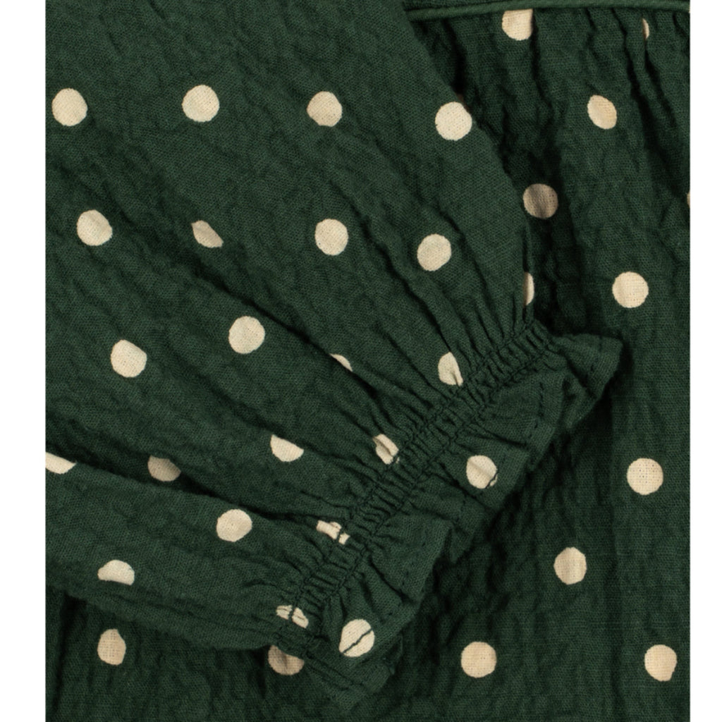 ELIN LONG SLEEVE BOW DRESS - DOT MARSEILLE