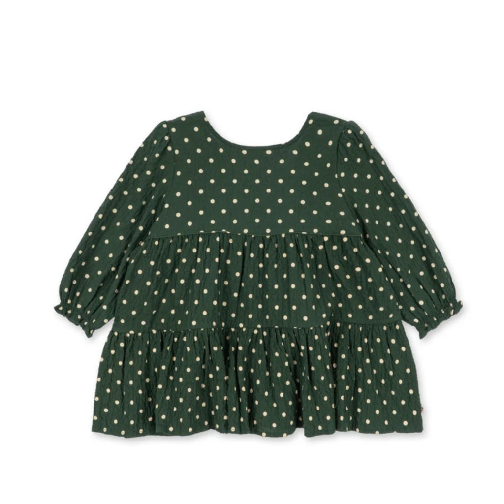 ELIN LONG SLEEVE BOW DRESS - DOT MARSEILLE