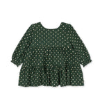 ELIN LONG SLEEVE BOW DRESS - DOT MARSEILLE