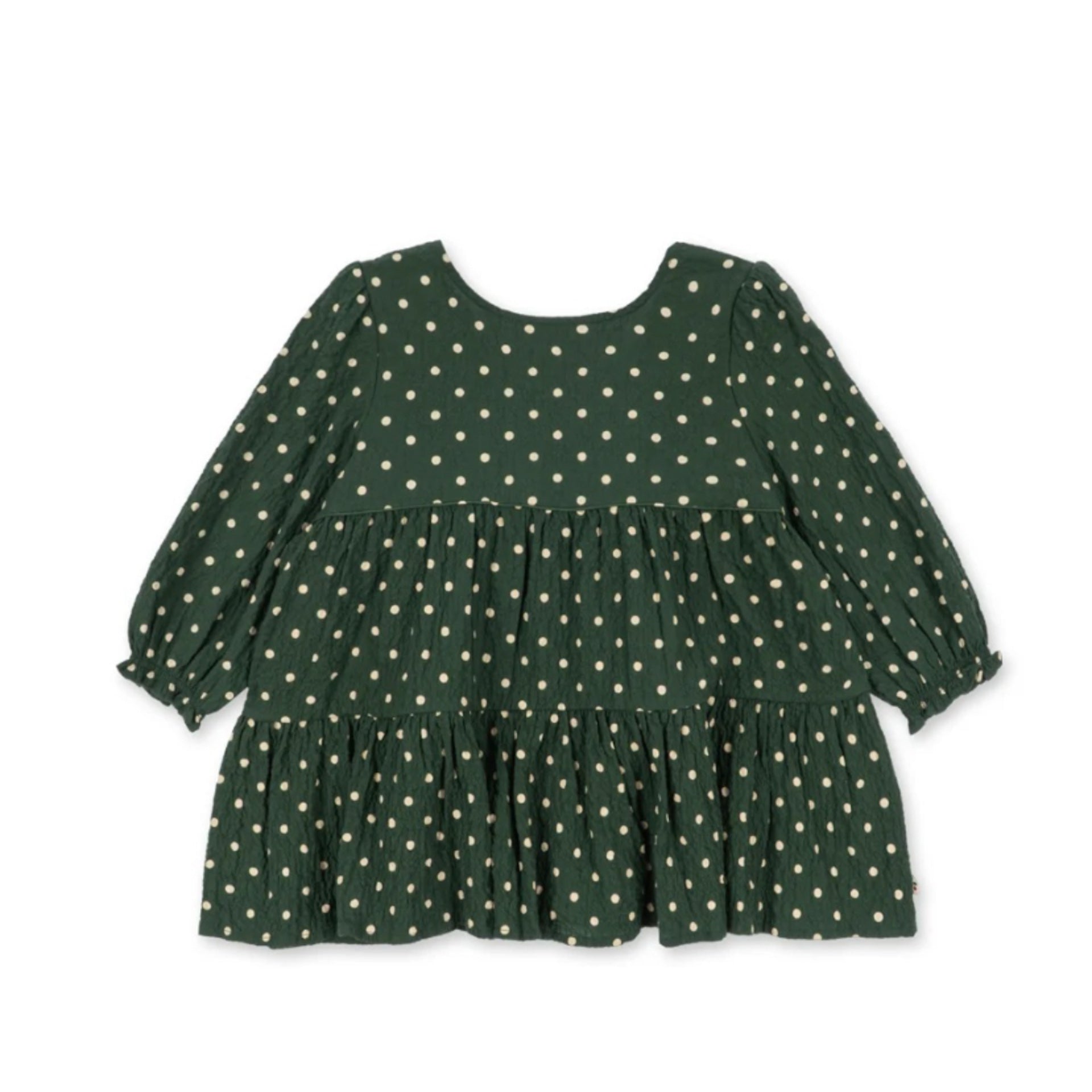 ELIN LONG SLEEVE BOW DRESS - DOT MARSEILLE