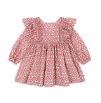 ELIN LONG SLEEVE BOW DRESS - FELICE ROSE