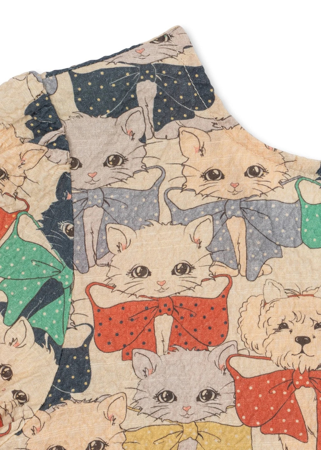 ELIN LONG SLEEVE BOW DRESS - LIKE CATS & DOGS