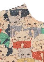 ELIN LONG SLEEVE BOW DRESS - LIKE CATS & DOGS