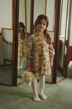 ELIN LONG SLEEVE BOW DRESS - LIKE CATS & DOGS