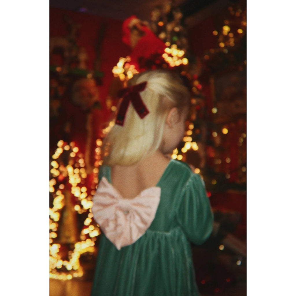 GIA BOW DRESS - FIR