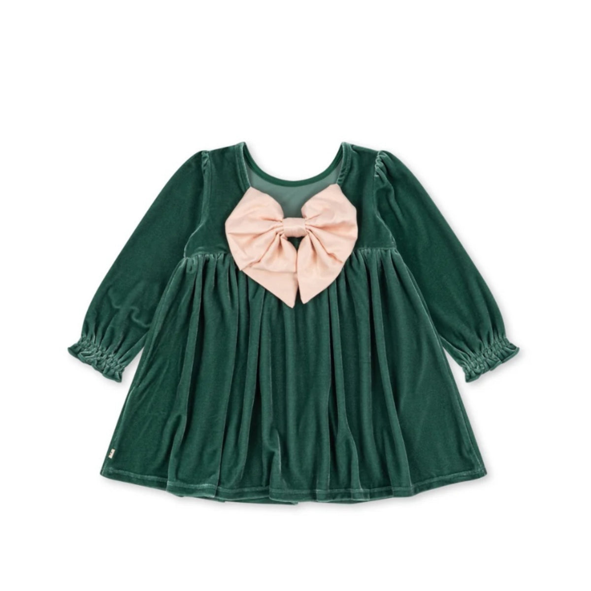 GIA BOW DRESS - FIR