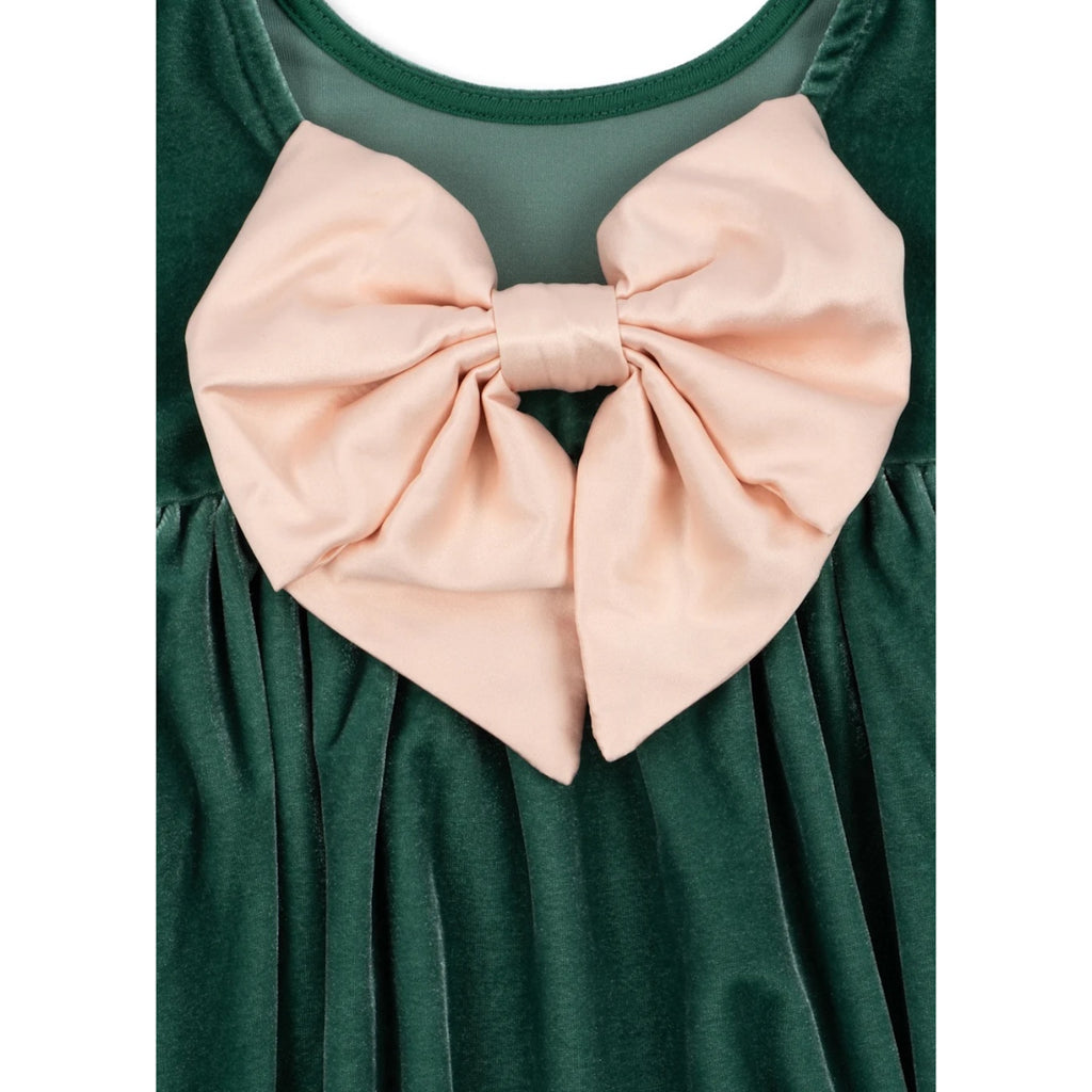 GIA BOW DRESS - FIR