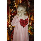 GIA BOW DRESS - MELLOW ROSE