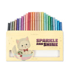 GLITTER MARKER PEN SET (24 PIECES)