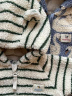 JODY TEDDY ONESIE - ERBA STRIPE