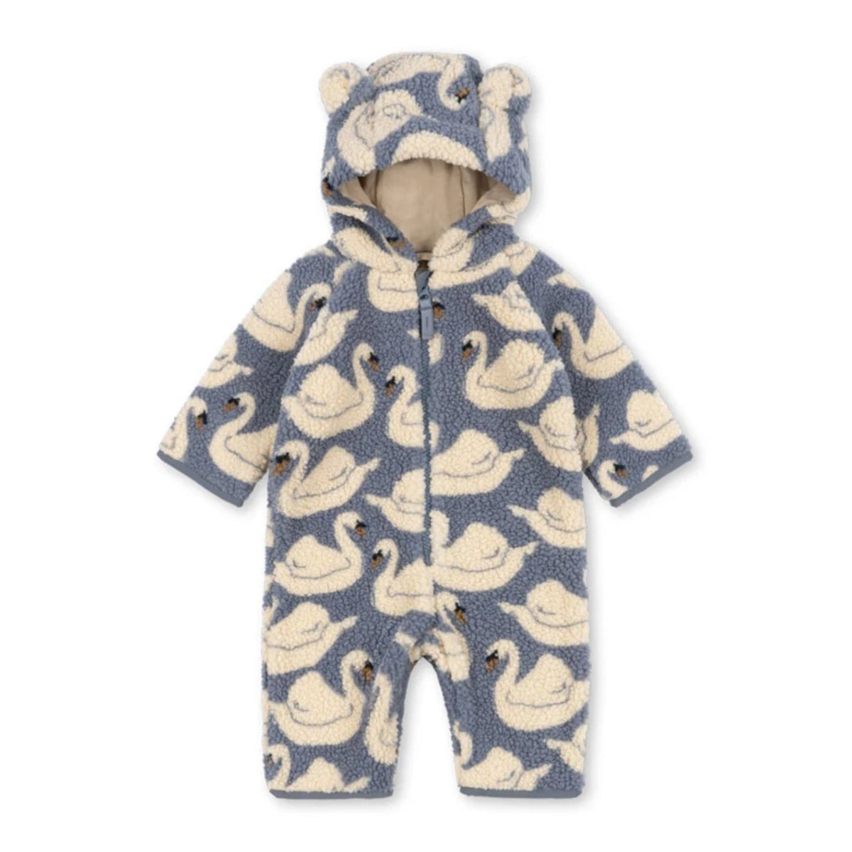 JODY TEDDY ONESIE - SWAN