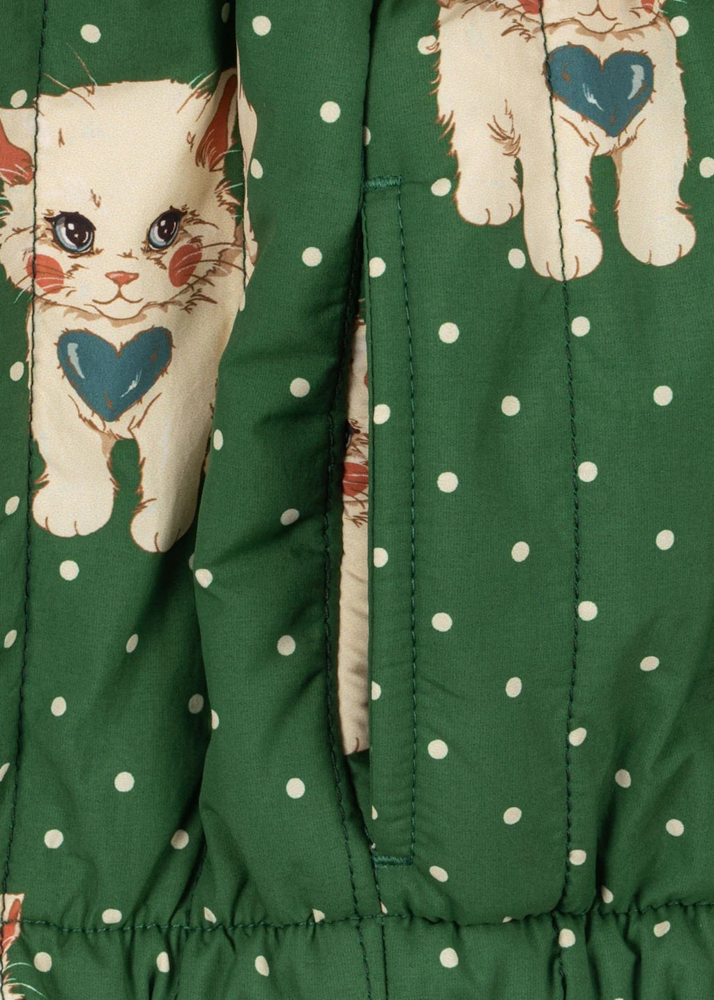 JUNO PRINTED BOMBER JACKET - DOT MIAO VERDE
