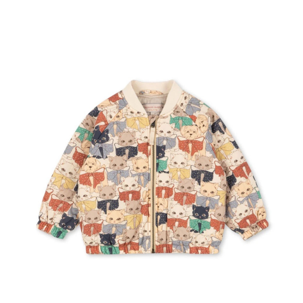 JUNO PRINTED BOMBER JACKET - LIKE CATS AND DOGS