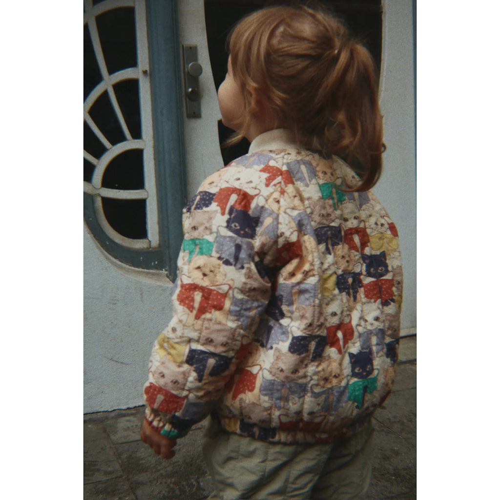 JUNO PRINTED BOMBER JACKET - LIKE CATS AND DOGS