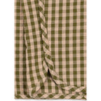 KIM SLIT PANTS - AVOCADO CHECK