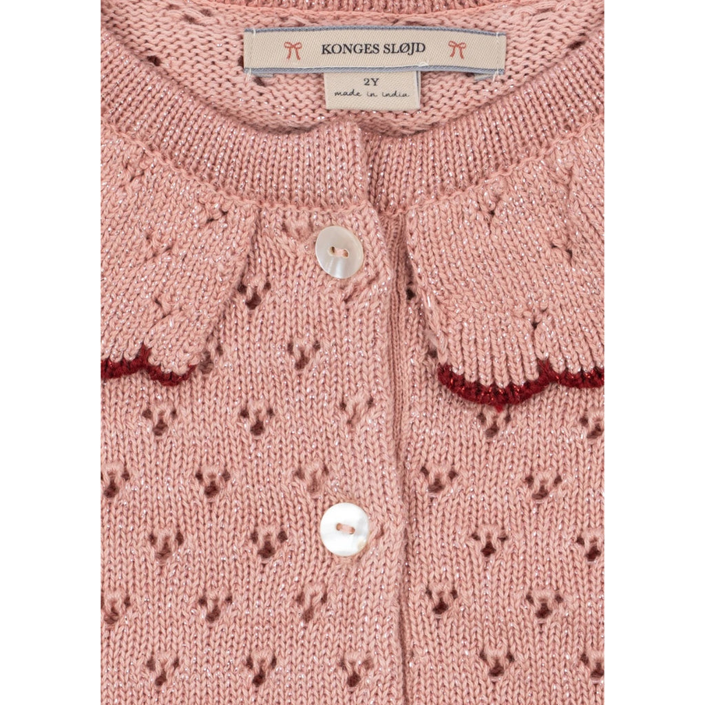 KNIT CARDIGAN - MELLOW ROSE