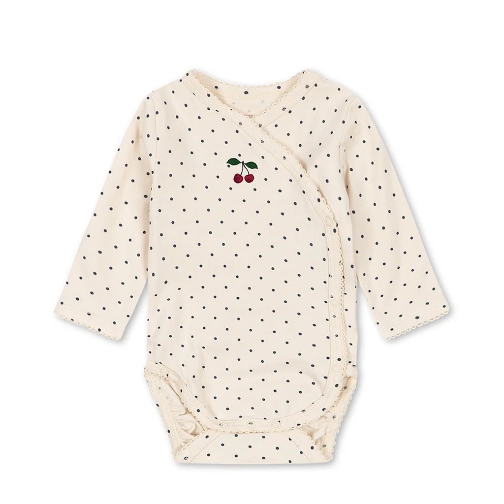 LONG SLEEVE NEWBORN BODY - BLUE DOT