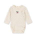 LONG SLEEVE NEWBORN BODY - BLUE DOT