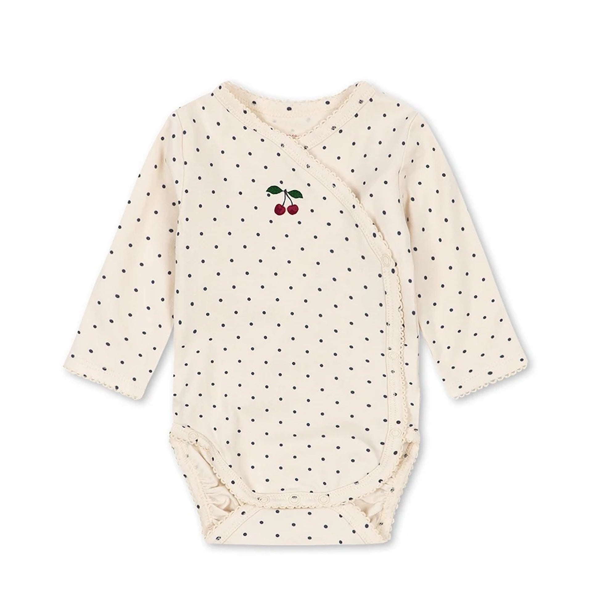 LONG SLEEVE NEWBORN BODY - BLUE DOT