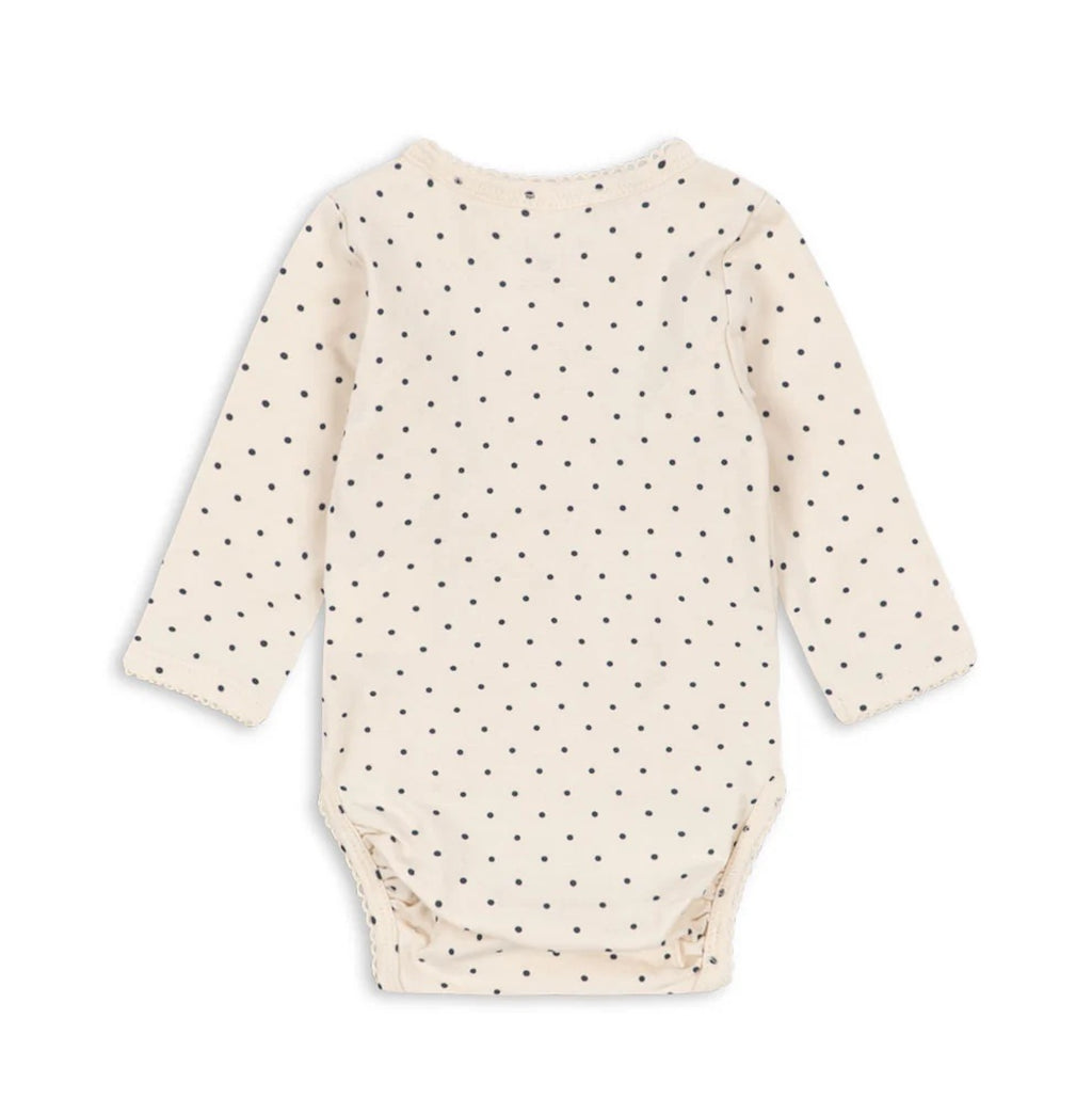 LONG SLEEVE NEWBORN BODY - BLUE DOT