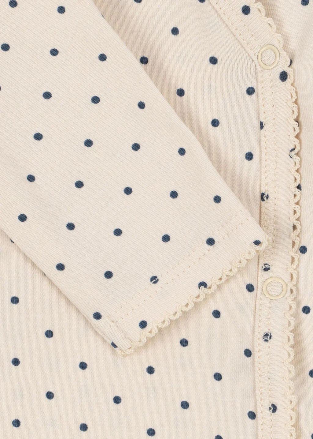 LONG SLEEVE NEWBORN BODY - BLUE DOT