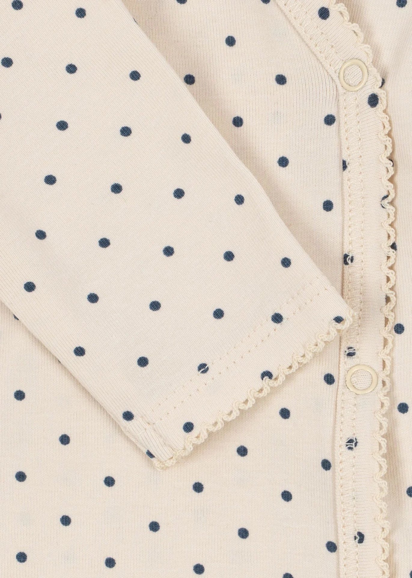 LONG SLEEVE NEWBORN BODY - BLUE DOT