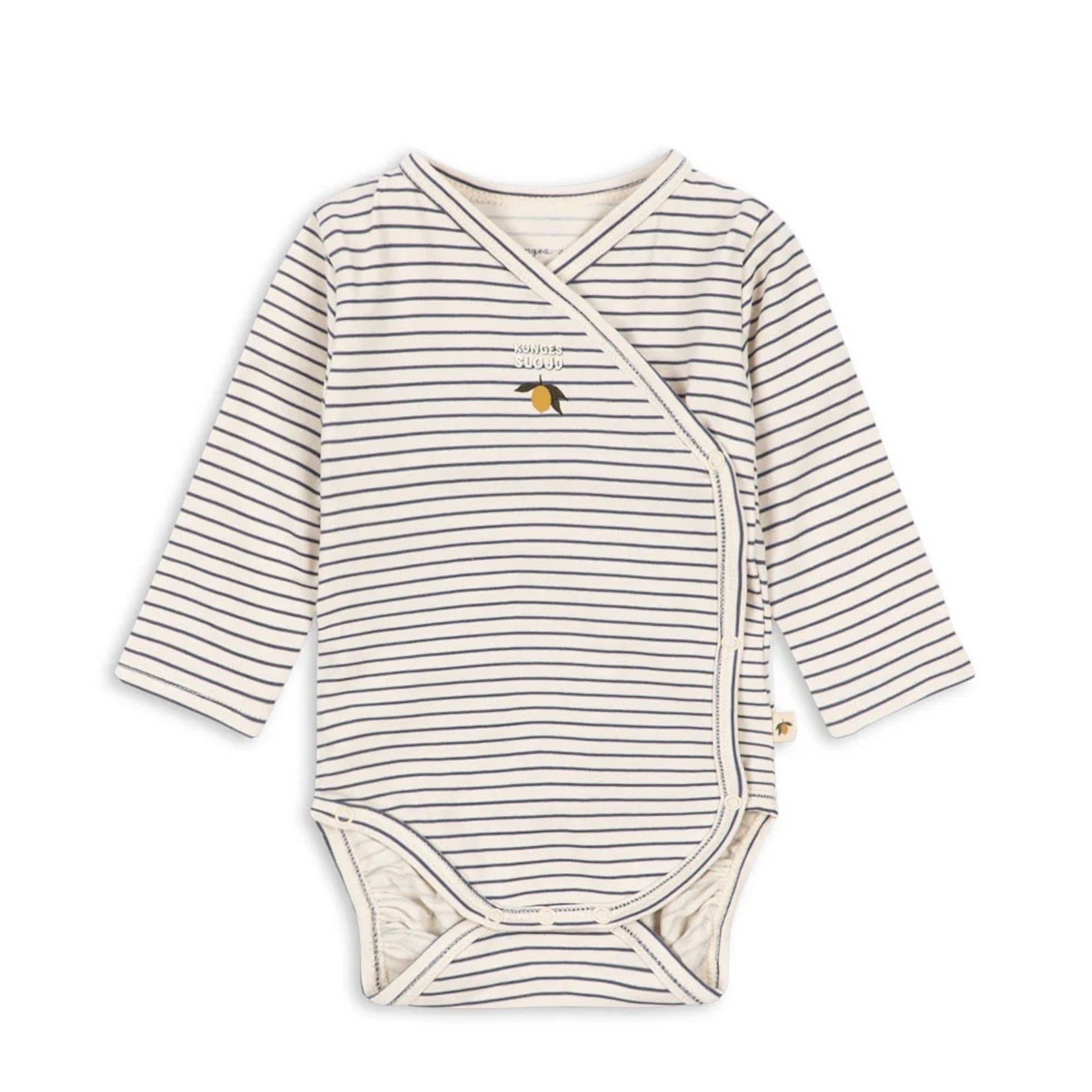 LONG SLEEVE NEWBORN BODY - STRIPE COMO