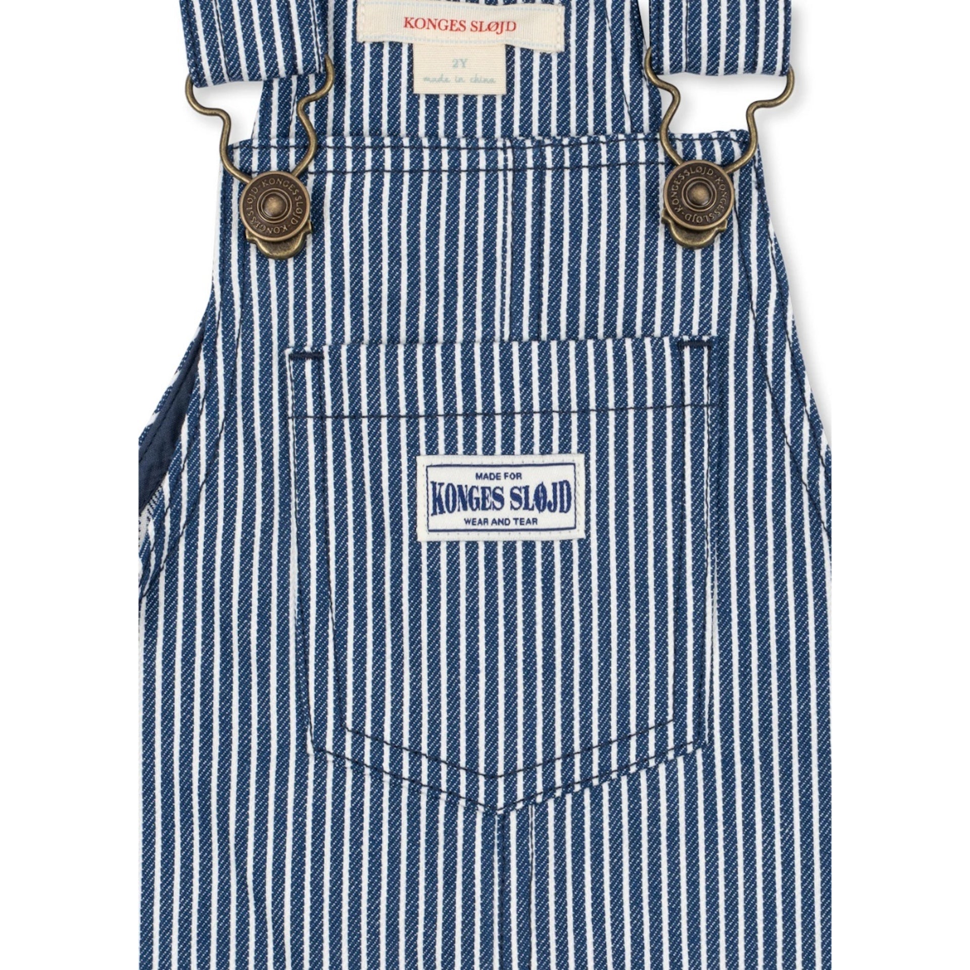 LUC OVERALLS - BLUE STRIPE
