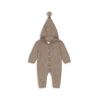 MATTOU KNIT ONESIE - LIGHT BROWN