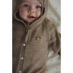 MATTOU KNIT ONESIE - LIGHT BROWN