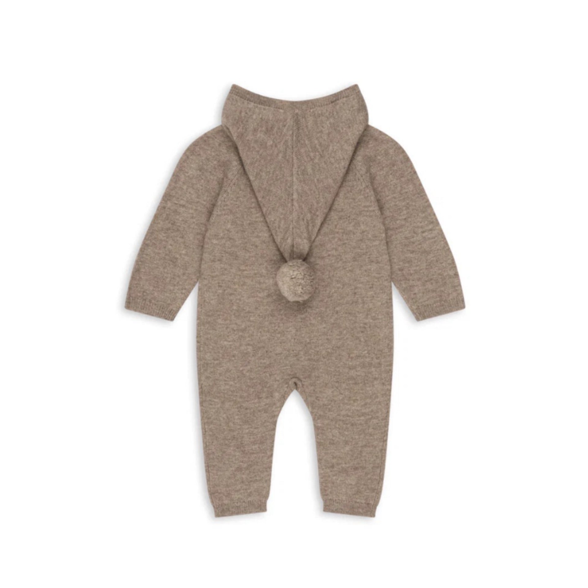MATTOU KNIT ONESIE - LIGHT BROWN