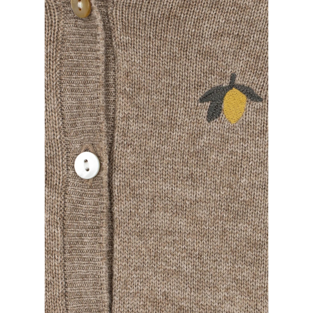 MATTOU KNIT ONESIE - LIGHT BROWN