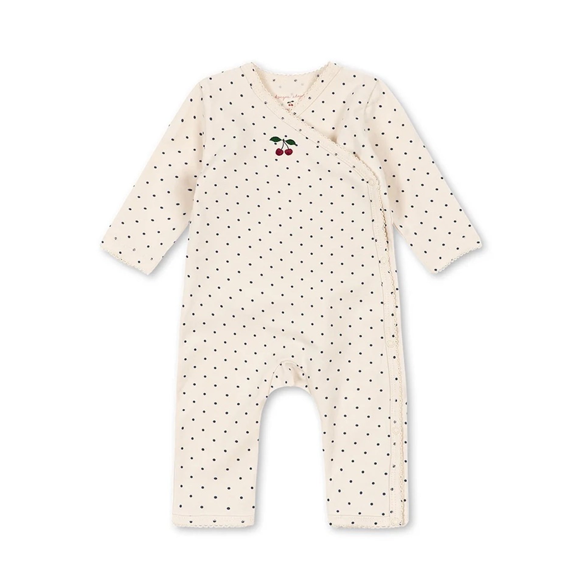 NEWBORN LONG SLEEVE ONESIE - BLUE DOT