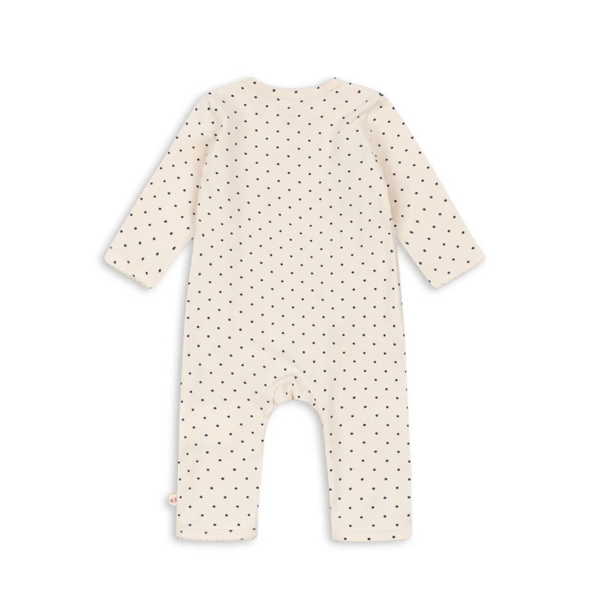 NEWBORN LONG SLEEVE ONESIE - BLUE DOT