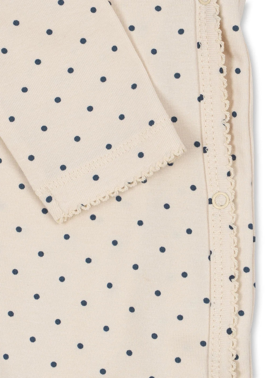 NEWBORN LONG SLEEVE ONESIE - BLUE DOT