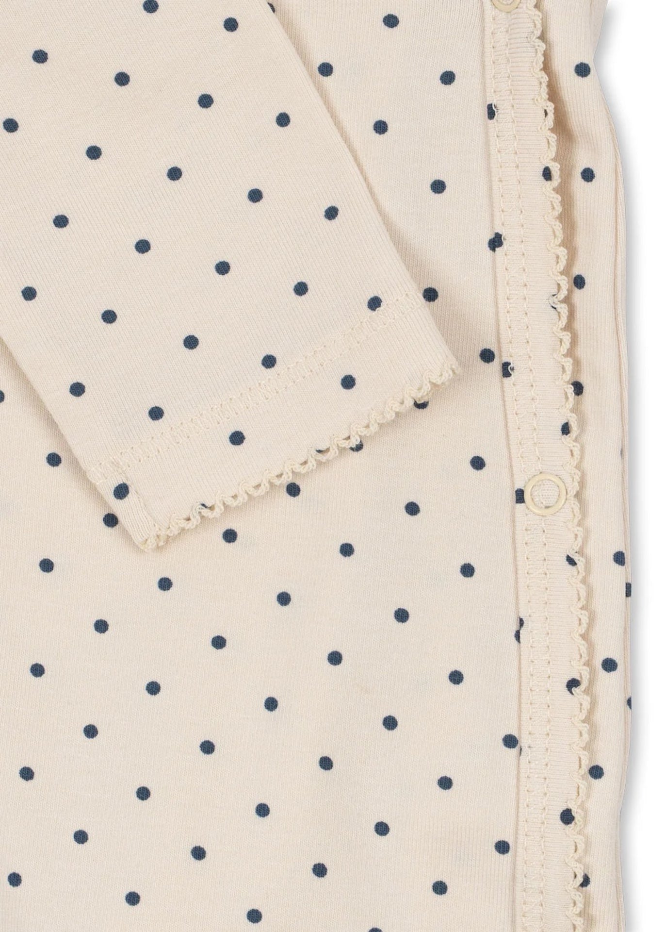 NEWBORN LONG SLEEVE ONESIE - BLUE DOT