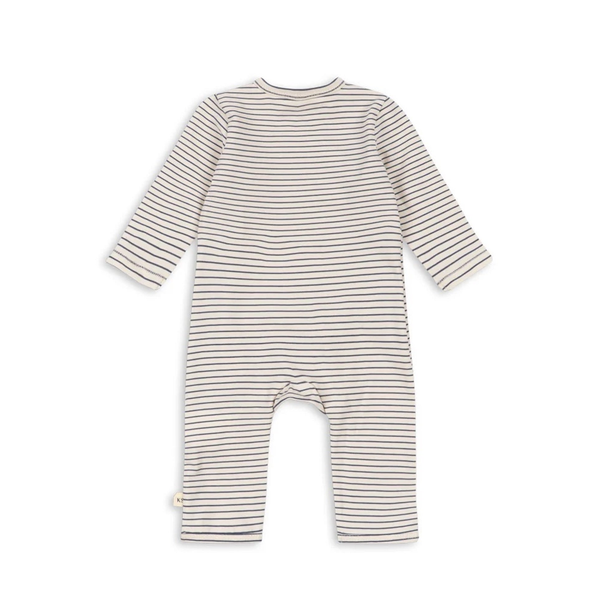 NEWBORN LONG SLEEVE ONESIE - STRIPE COMO