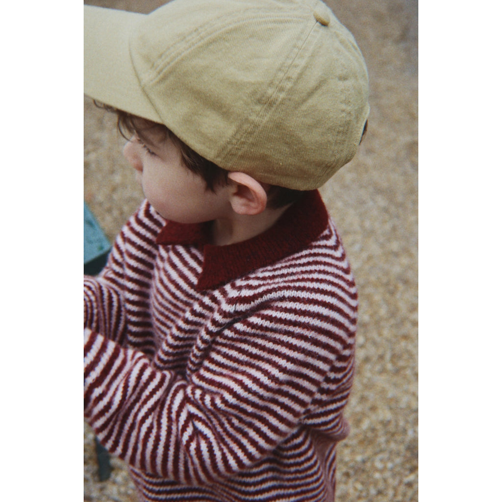 PIPO POLO SWEATER - MAHOGANY STRIPE