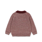 PIPO POLO SWEATER - MAHOGANY STRIPE