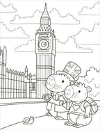 LONDON CUTIES COLOURING BOOK