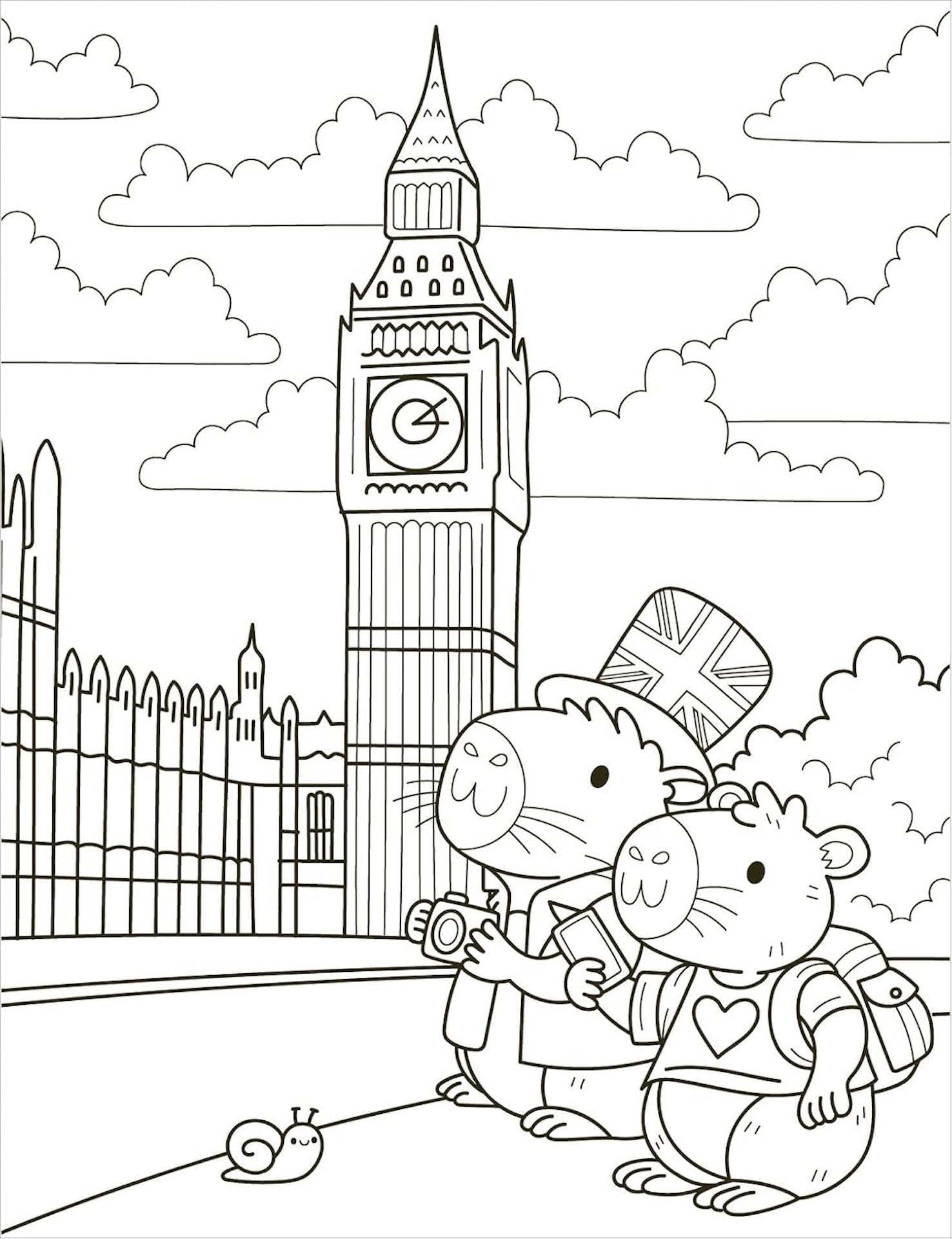 LONDON CUTIES COLOURING BOOK