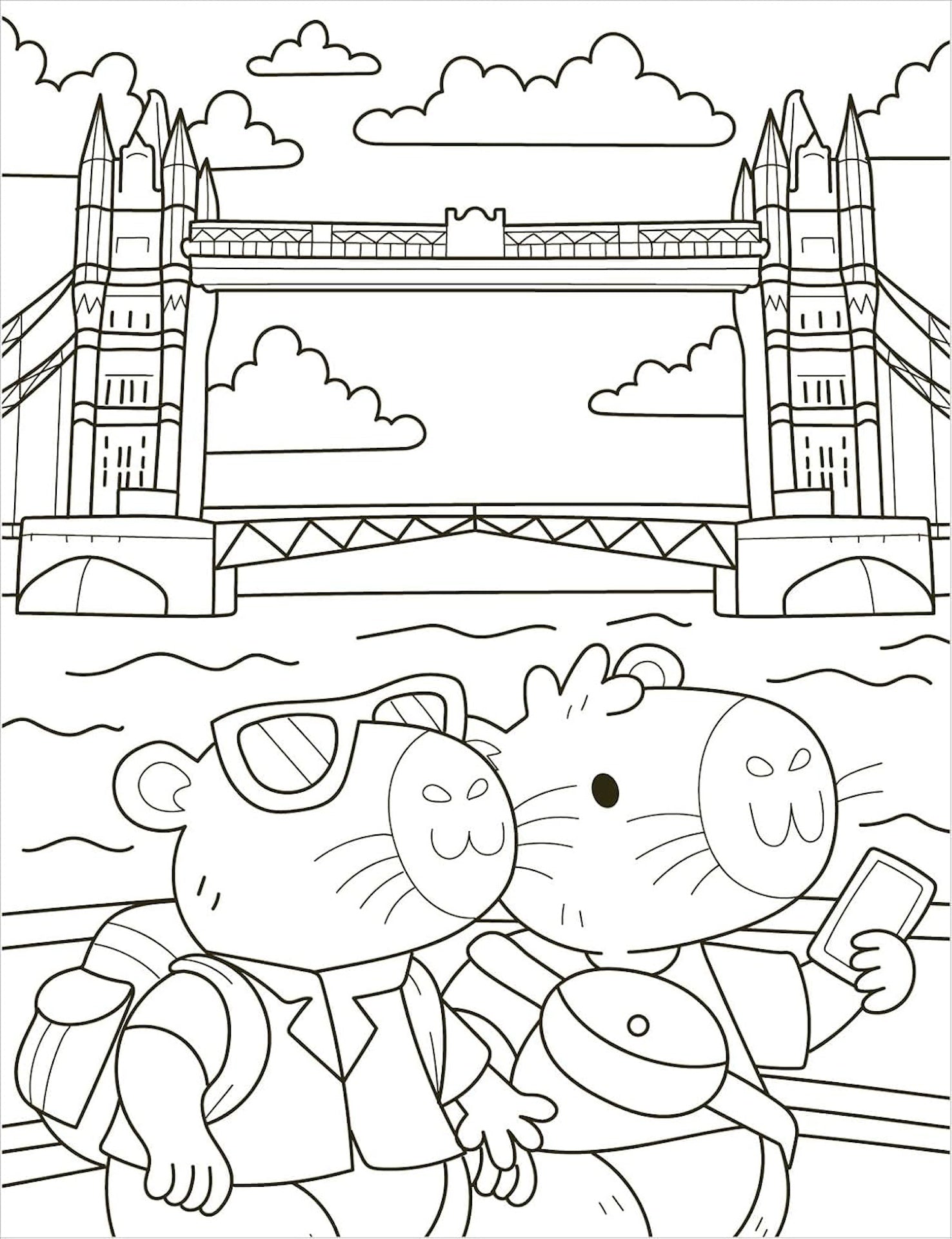 LONDON CUTIES COLOURING BOOK