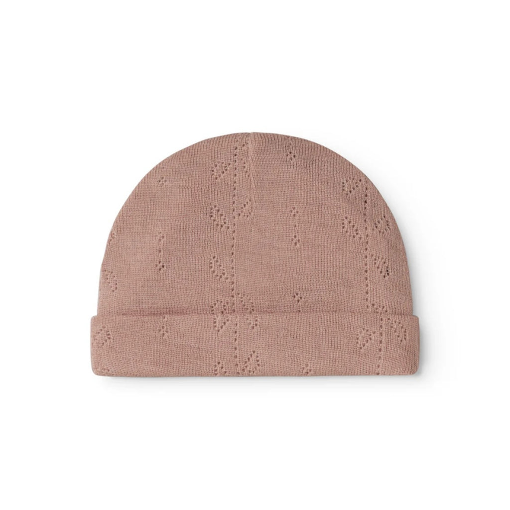 AIKO WOOL POINTELLE BABY HAT