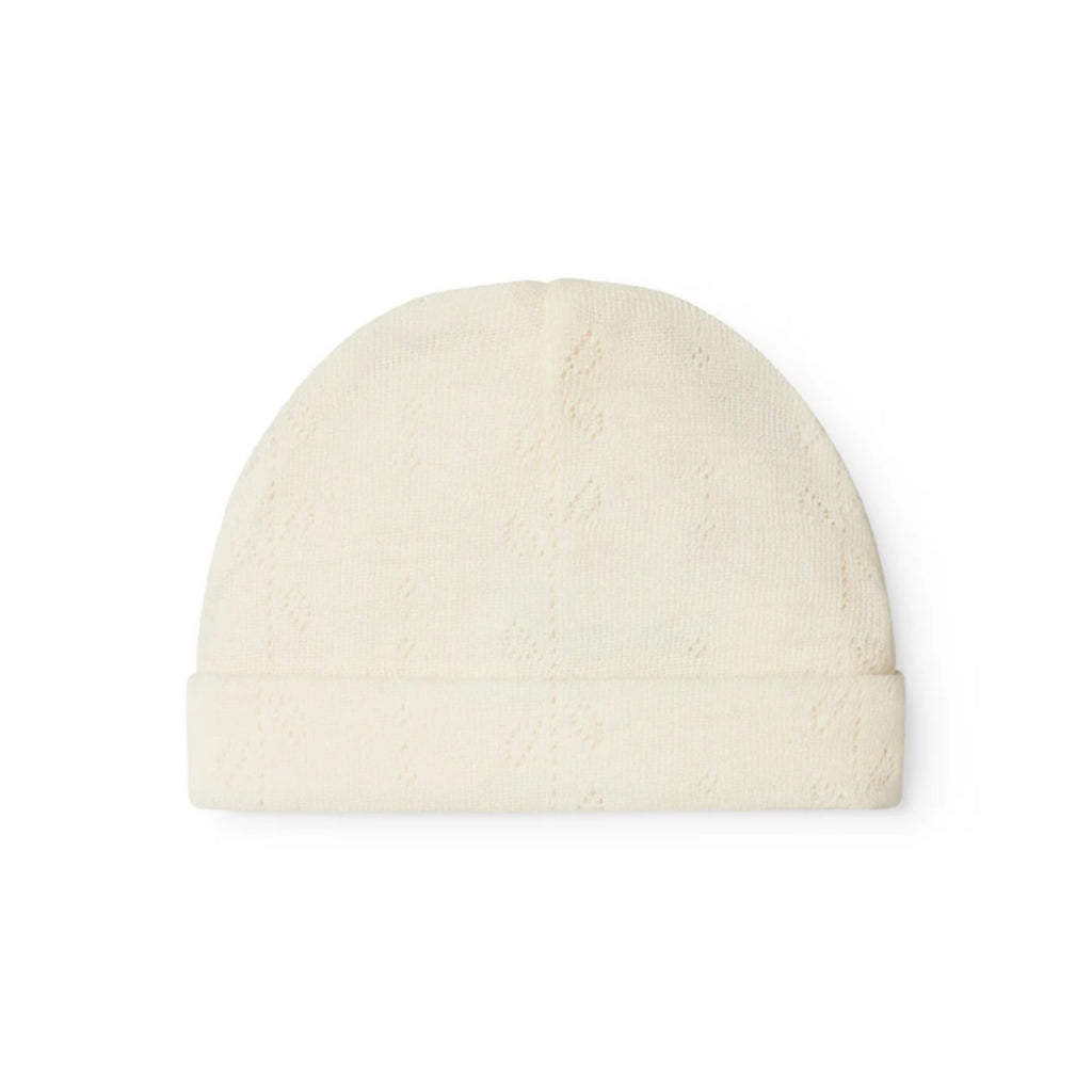 AIKO WOOL POINTELLE BABY HAT