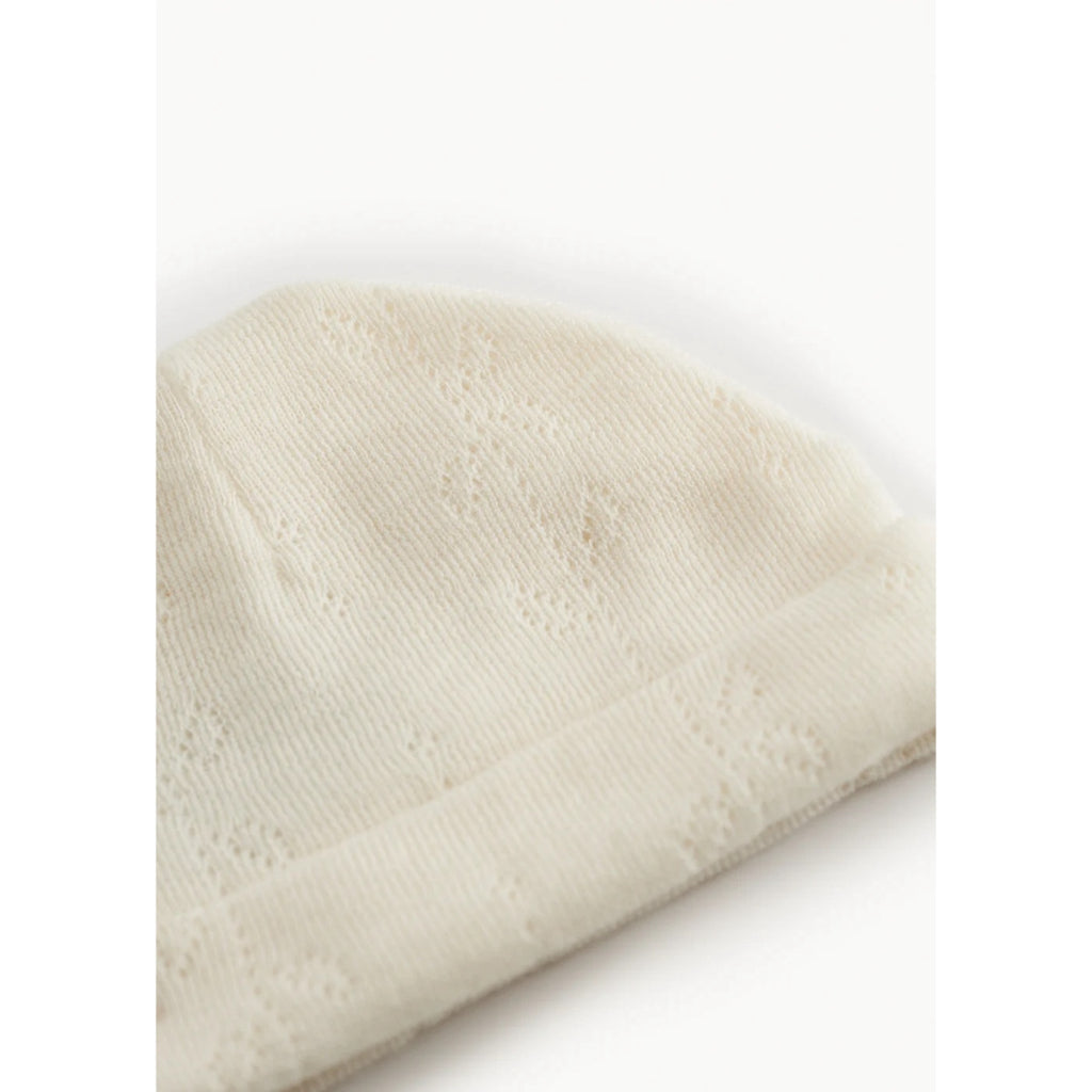 AIKO WOOL POINTELLE BABY HAT