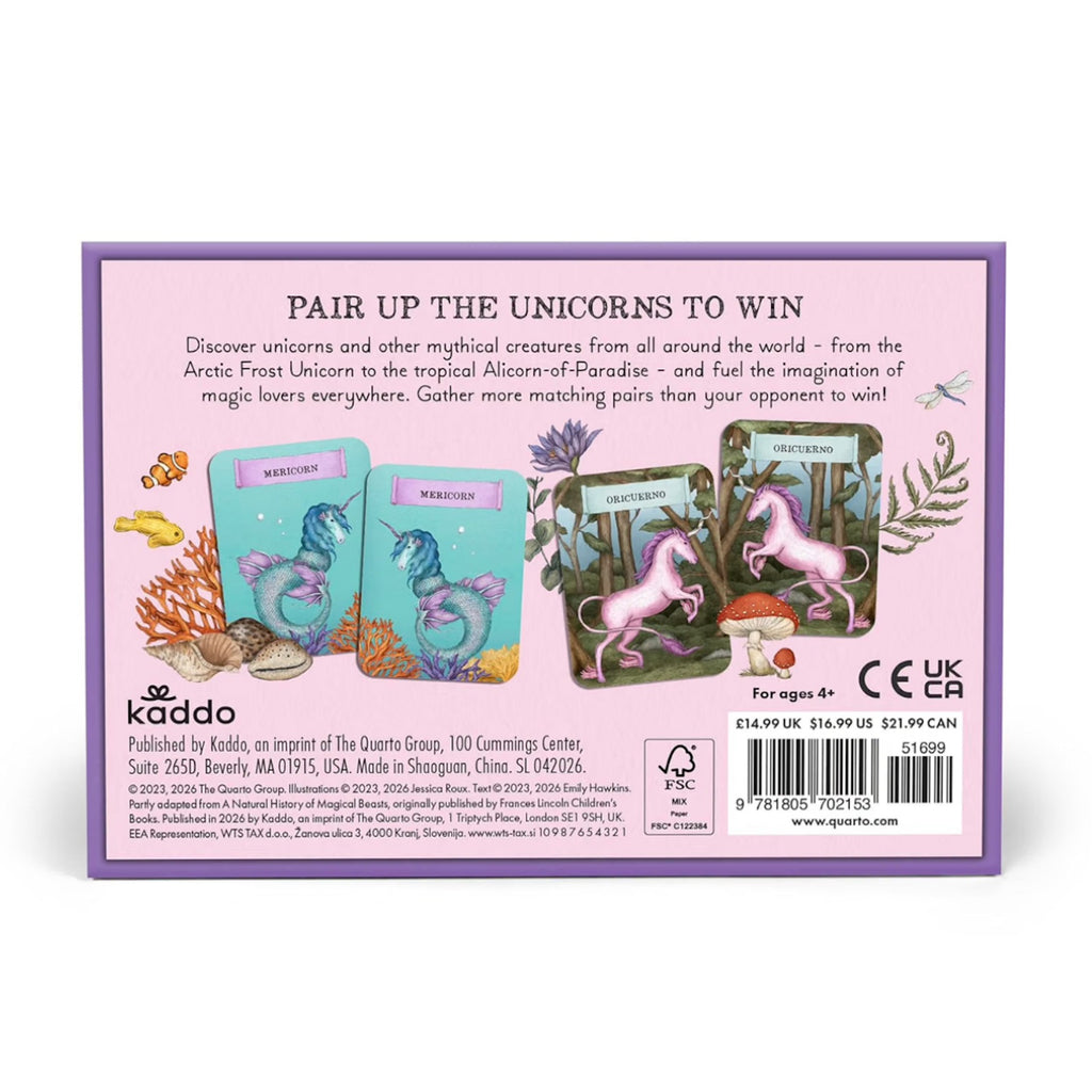 PLAYING CARDS - MATCH THE UNICORNS (4+ YEARS)